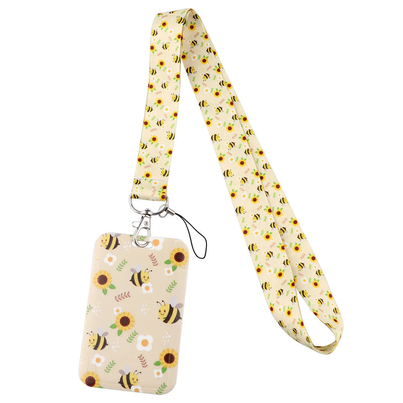 Bumble bee lanyard & card holder - bees - bumblebee - card holder - honeycore - lanyards