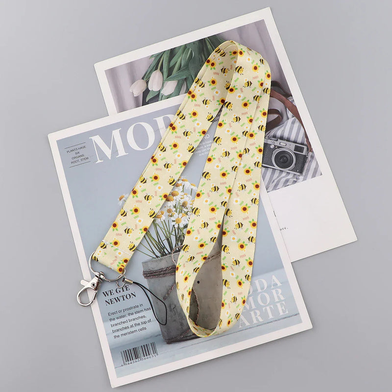 Bumble bee lanyard & card holder - bees - bumblebee - card holder - honeycore - lanyards