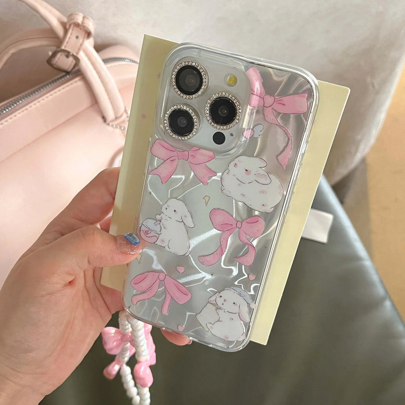 Bunnies and bows iphone case - baby bun - bunnies - bunny - rabbits - decorative