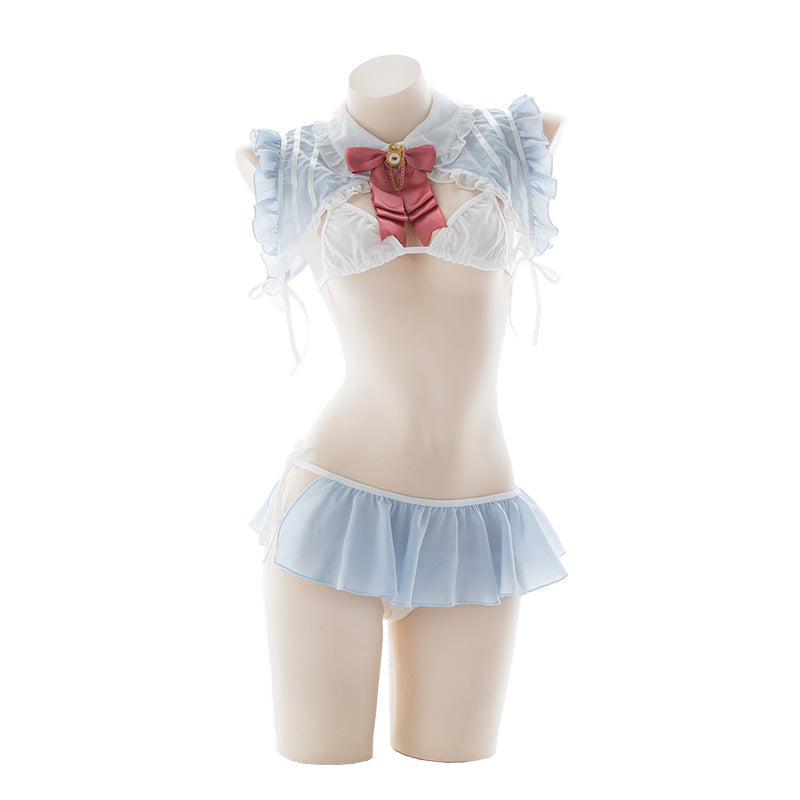 Bunny scout lingerie set - blue lace - bunny - rabbit - cosplay - costume