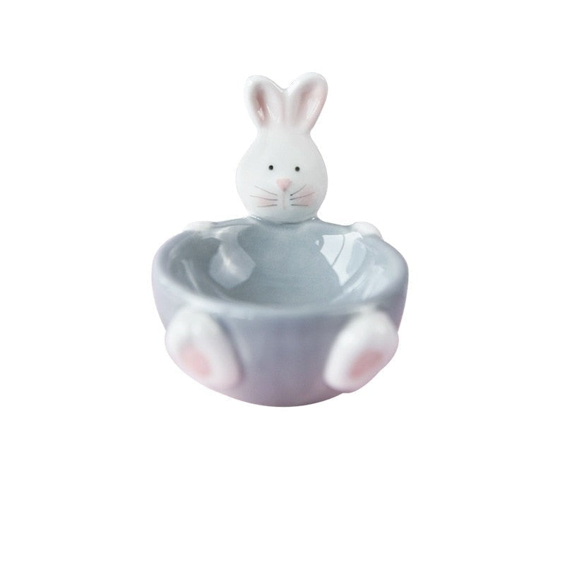 Bunny sweet tea party set - bunny - rabbit - ceramic - easter - kettle