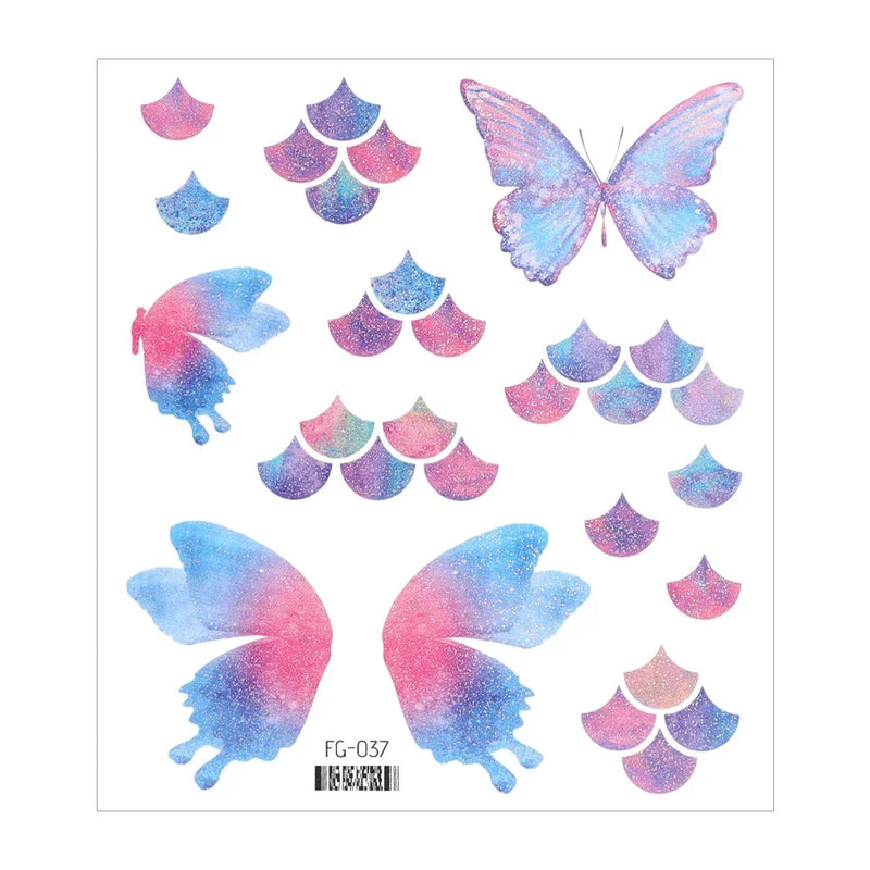 Butterfly temporary wing makeup tattoos - butterflies - butterfly - stickers