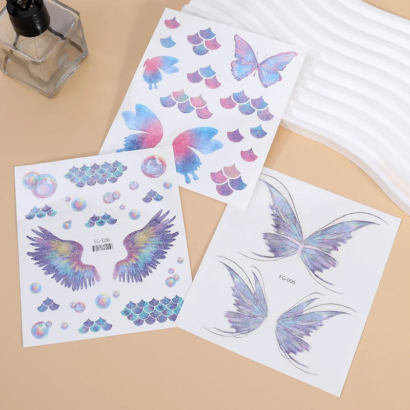 Butterfly temporary wing makeup tattoos - butterflies - butterfly - stickers