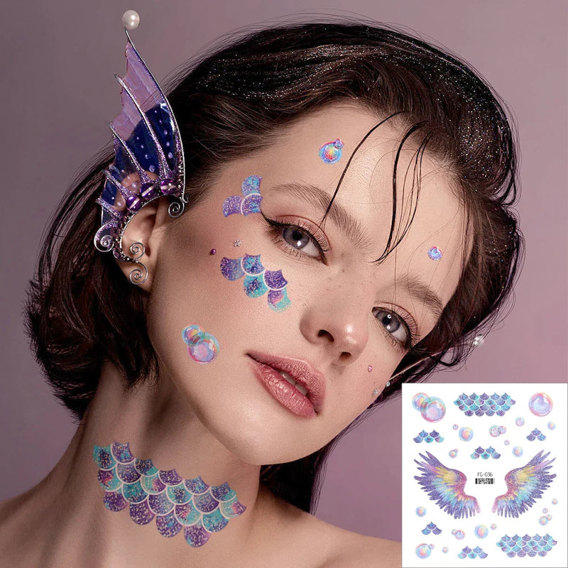 Butterfly temporary wing makeup tattoos - butterflies - butterfly - stickers