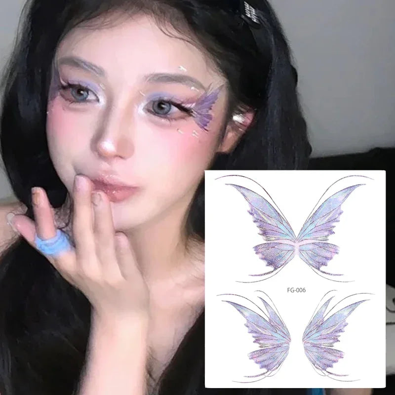 Butterfly temporary wing makeup tattoos - butterflies - butterfly - stickers