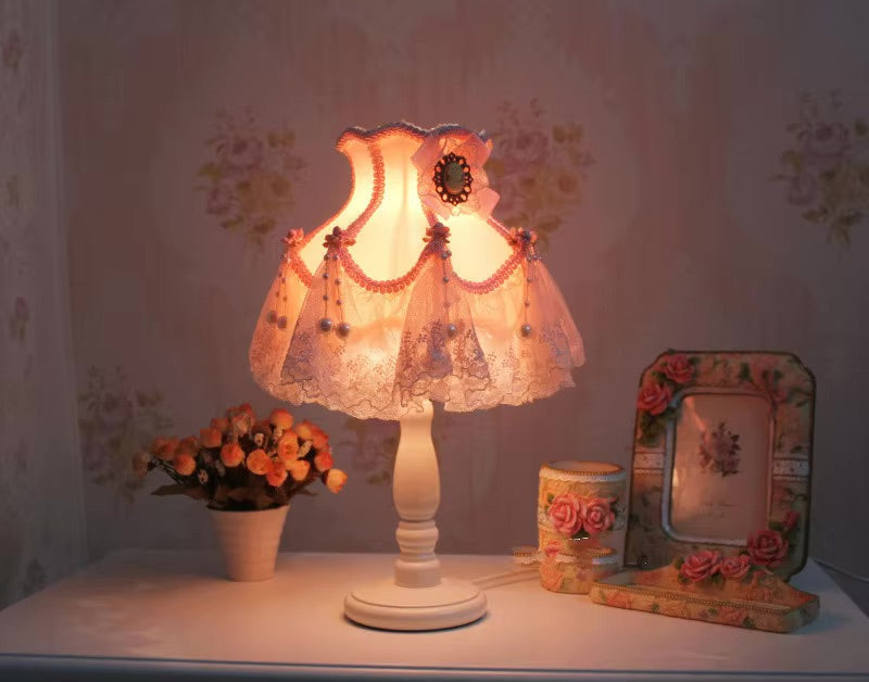 Cameo princess table lamp - desk lamp - lace - lights - night light