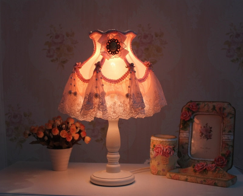 Cameo princess table lamp - desk lamp - lace - lights - night light