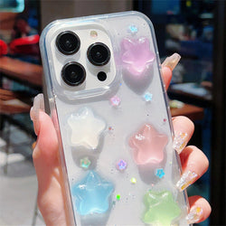 Candy star glow in the dark iphone case - fairycore - kawaii - phone case - cover - stars