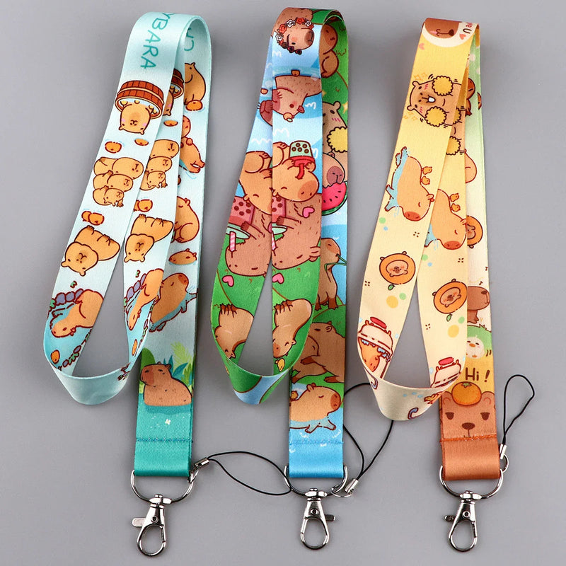 Capybara lanyard & card holder - bear - bears - capybara - lanyards - necklaces