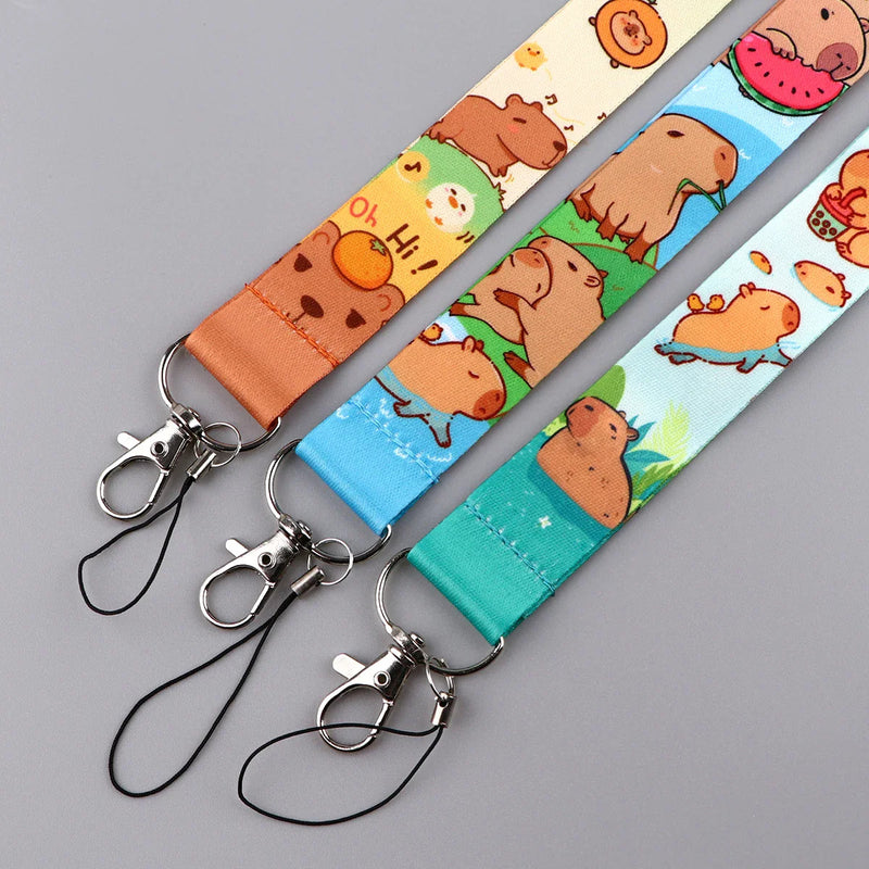 Capybara lanyard & card holder - bear - bears - capybara - lanyards - necklaces