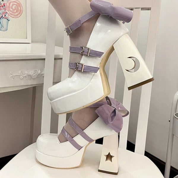 Celestial mary jane high heels - ethereal - footwear - heels - kawaii - mary janes