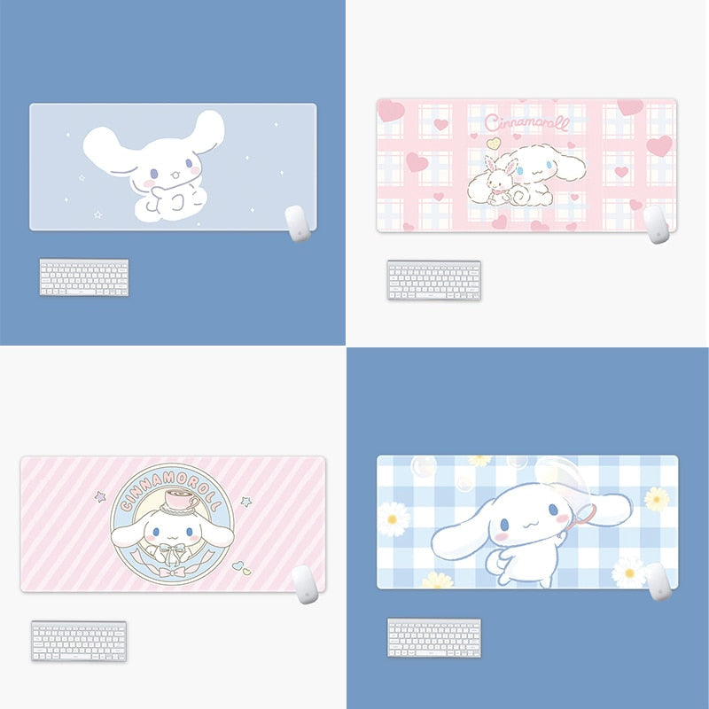 Cinna & friends mouse pad - blue - bobby - cinna - cinnamoroll - gaming