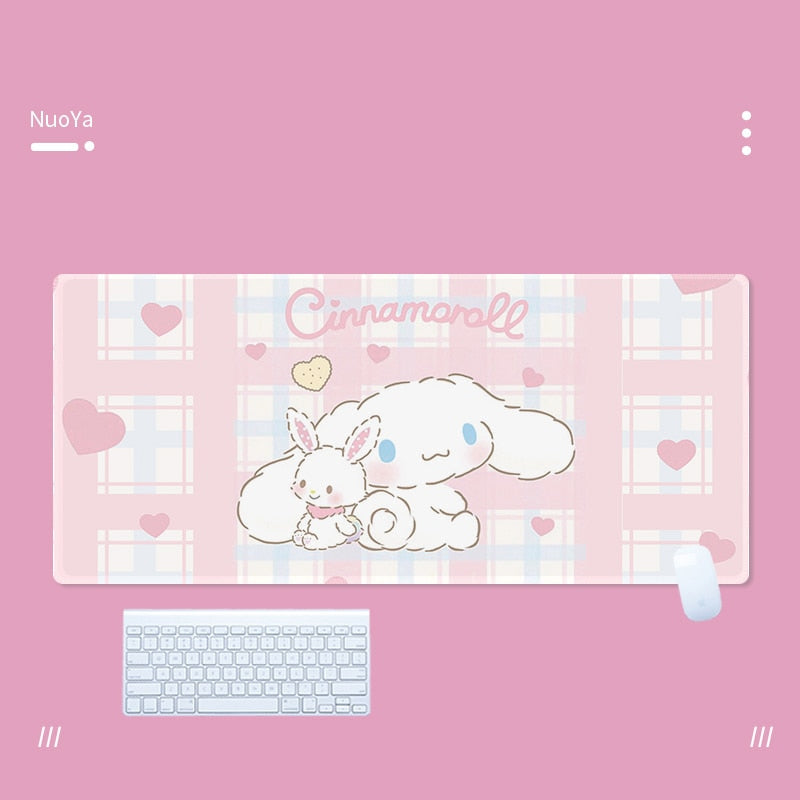 Cinna & friends mouse pad - blue - bobby - cinna - cinnamoroll - gaming