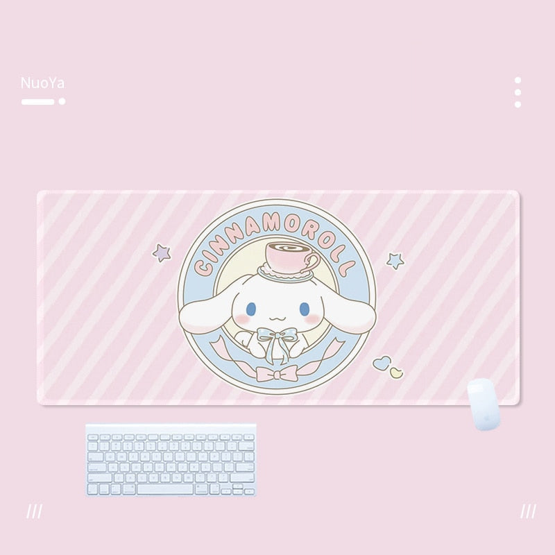 Cinna & friends mouse pad - blue - bobby - cinna - cinnamoroll - gaming