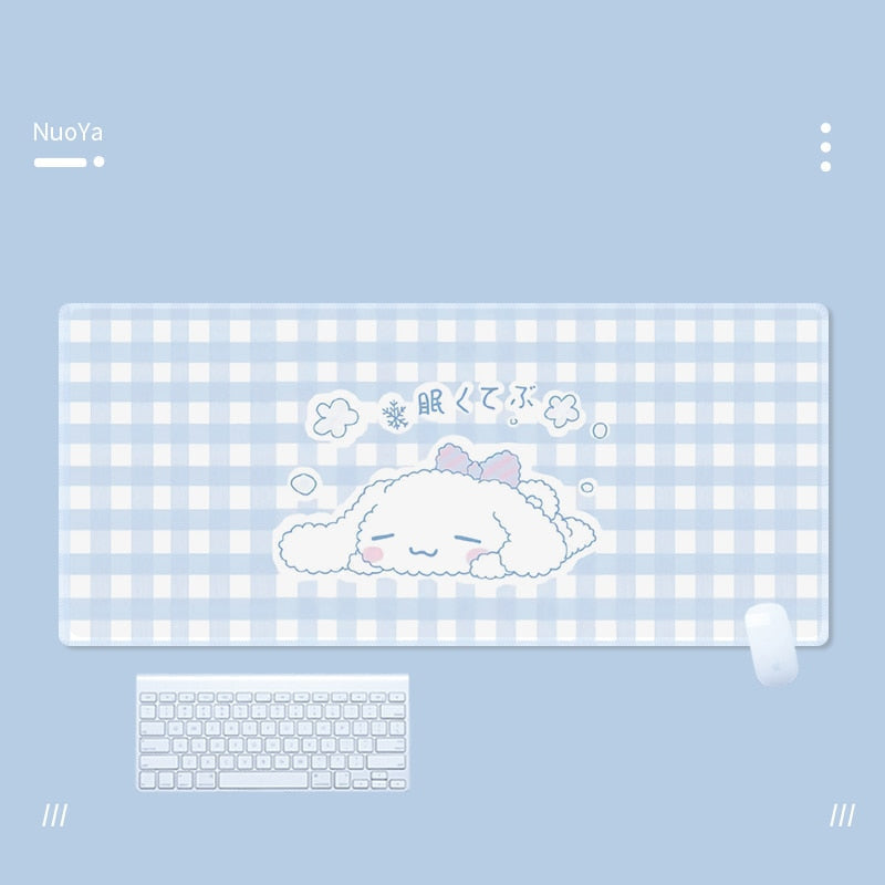 Cinna & friends mouse pad - blue - bobby - cinna - cinnamoroll - gaming