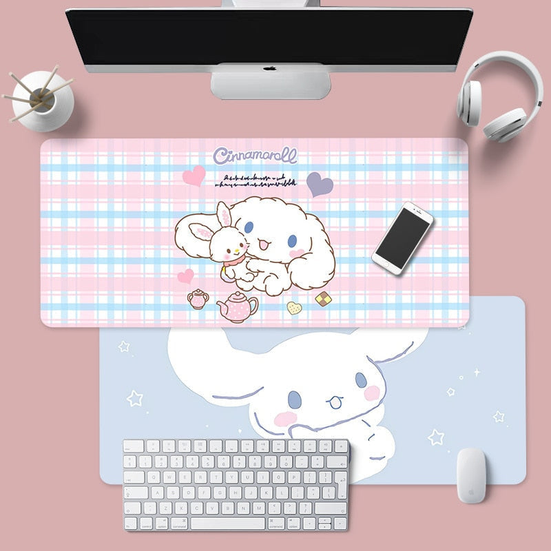 Cinna & friends mouse pad - blue - bobby - cinna - cinnamoroll - gaming