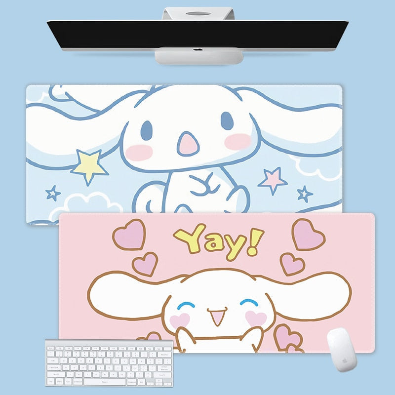 Cinna & friends mouse pad - blue - bobby - cinna - cinnamoroll - gaming