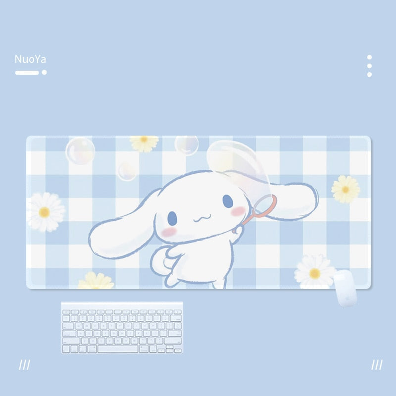 Cinna & friends mouse pad - blue - bobby - cinna - cinnamoroll - gaming