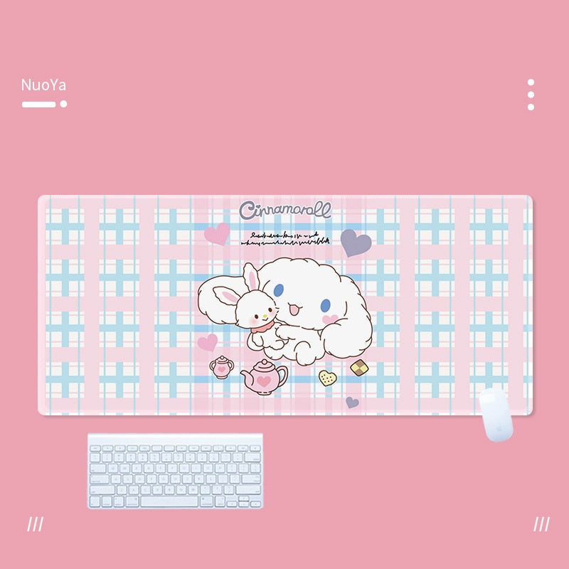 Cinna & friends mouse pad - blue - bobby - cinna - cinnamoroll - gaming