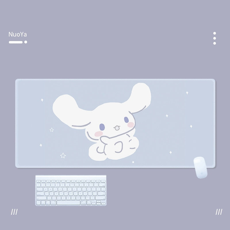 Cinna & friends mouse pad - blue - bobby - cinna - cinnamoroll - gaming