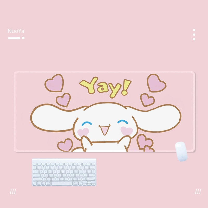 Cinna & friends mouse pad - blue - bobby - cinna - cinnamoroll - gaming