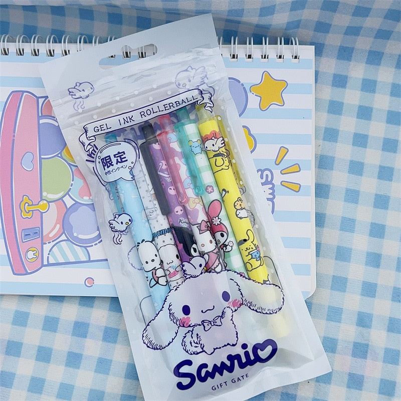 Cinna gel pen set - cinnamoroll - kawaii - pastel - pen - sanrio