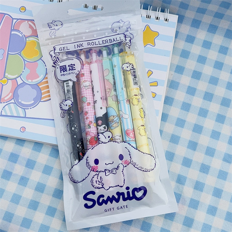 Cinna gel pen set - cinnamoroll - kawaii - pastel - pen - sanrio