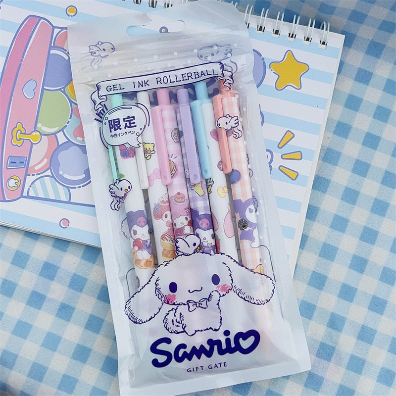 Cinna gel pen set - cinnamoroll - kawaii - pastel - pen - sanrio