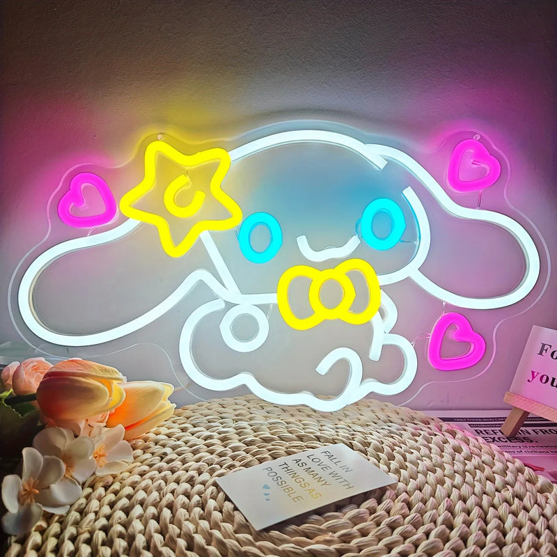 Cinna led light up sign - cinnamoroll - gaming - kawaii - light up sign