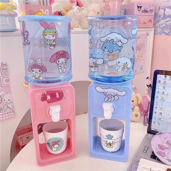 Cinna & melody mini water dispenser - cinna - cinnamoroll - kawaii - kitchenware - pastel