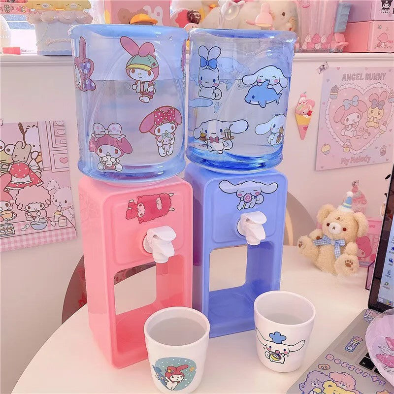 Cinna & melody mini water dispenser - cinna - cinnamoroll - kawaii - kitchenware - pastel