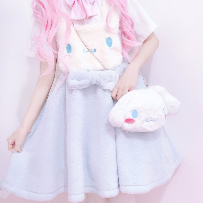 Cinnamoroll plush bag - bags - cinnamoroll - cross body - crossbody - fairy kei