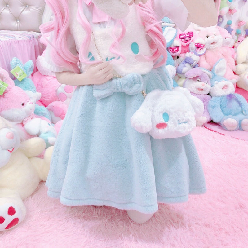 Cinnamoroll plush bag - bags - cinnamoroll - cross body - crossbody - fairy kei