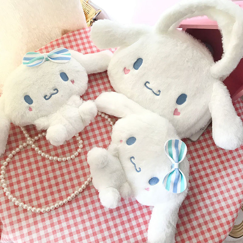 Cinnamoroll plush bag - bags - cinnamoroll - cross body - crossbody - fairy kei