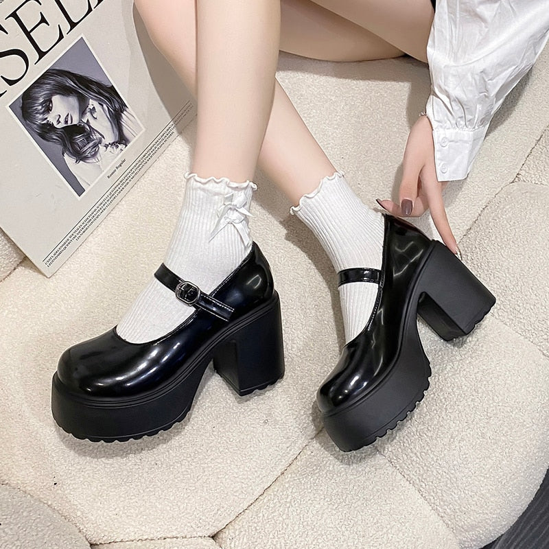 Classic mary jane platform shoes - footwear - heels - kawaii - mary janes - shoes