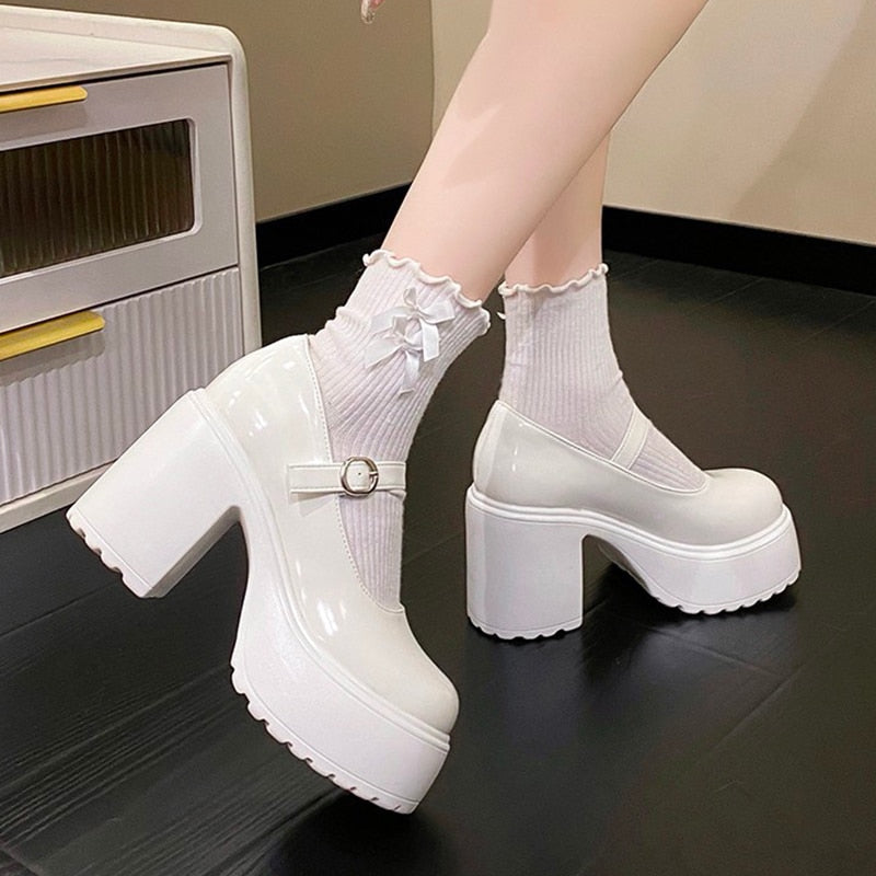 Classic mary jane platform shoes - footwear - heels - kawaii - mary janes - shoes