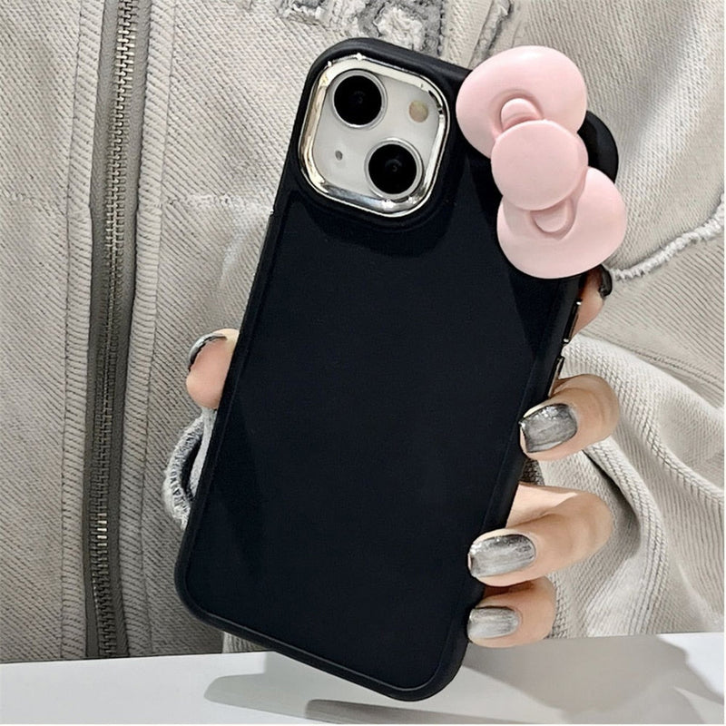 Classic Chunky 3D Pink Bow Protective iPhone Case | Kawaii Babe Classic Chunky 3D Pink Bow Protective iPhone Case | Kawaii Babe