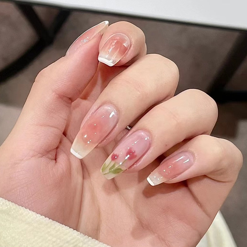Elegant Clear Nail Designs for Spring