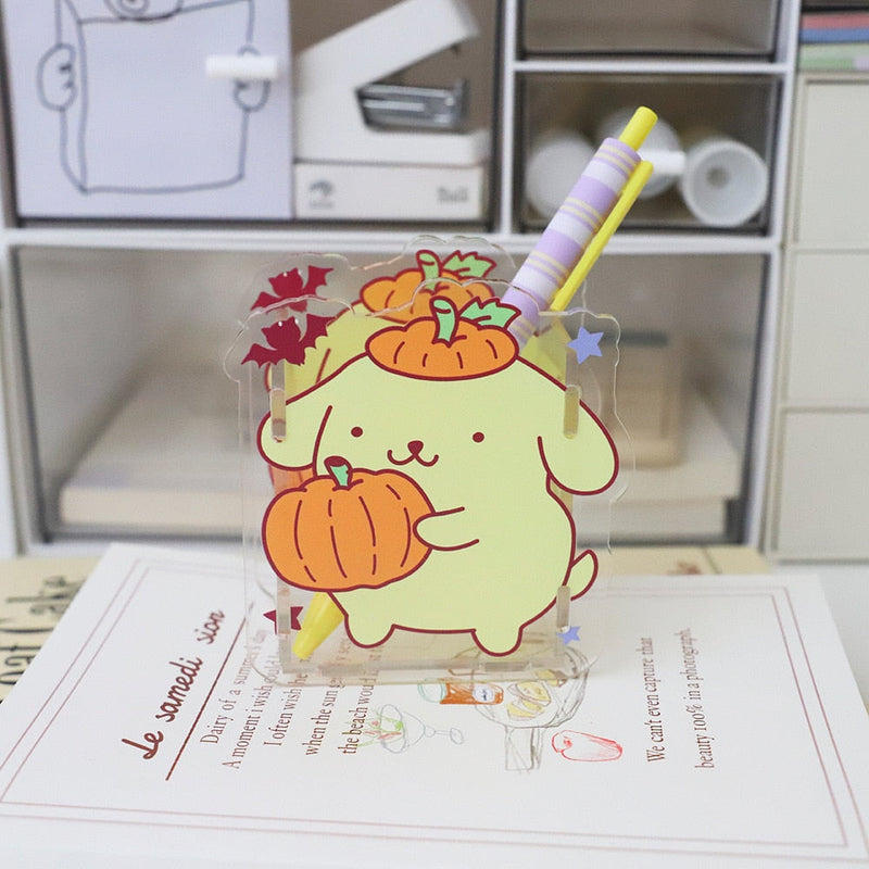 Clear halloween mini storage box - case - halloween - hello kitty - kuromi - pen holder