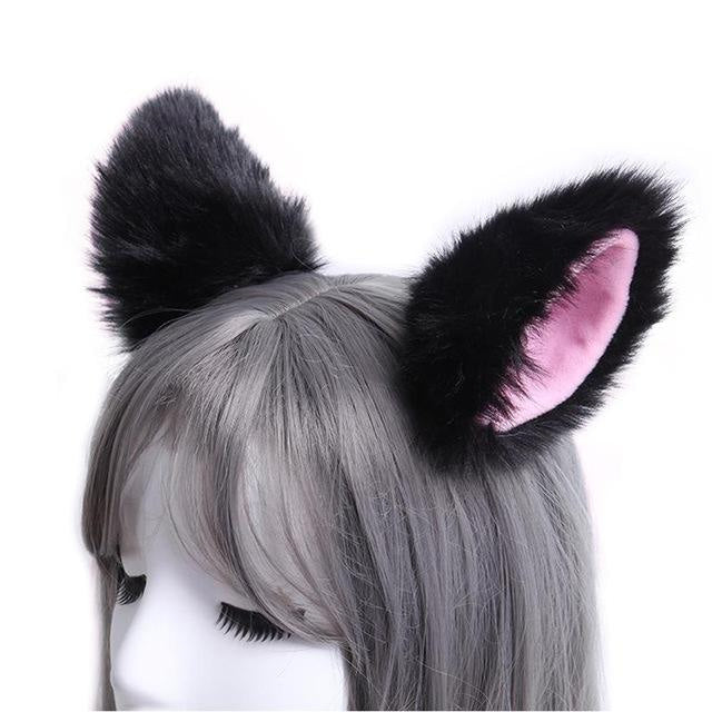 Clip in neko ears - cat ears - clips - fox - fuzzies