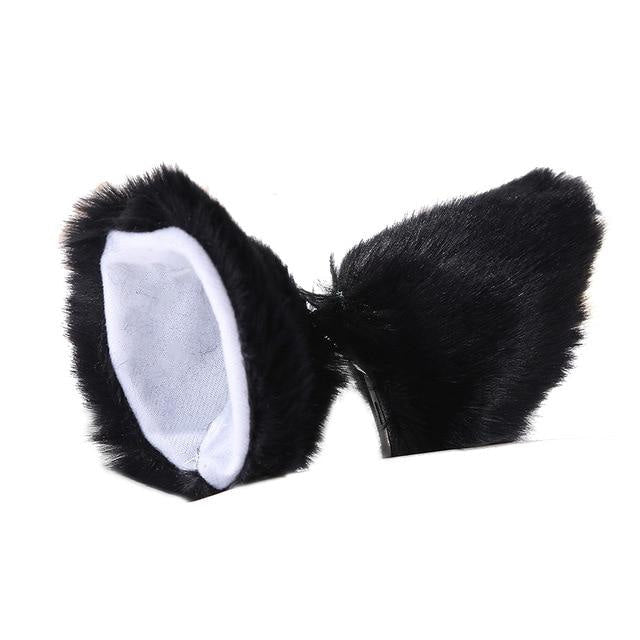 Clip in neko ears - cat ears - clips - fox - fuzzies