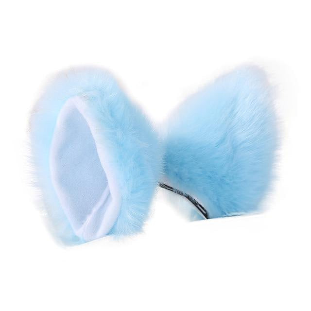 Clip in neko ears - cat ears - clips - fox - fuzzies