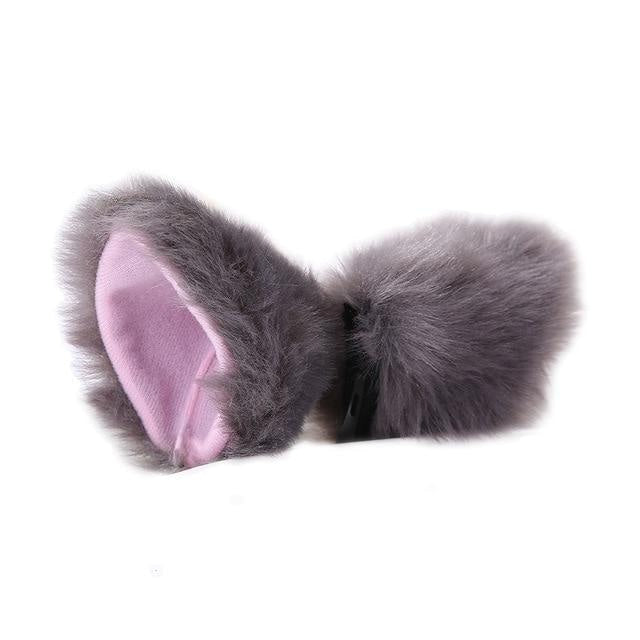 Clip in neko ears - cat ears - clips - fox - fuzzies