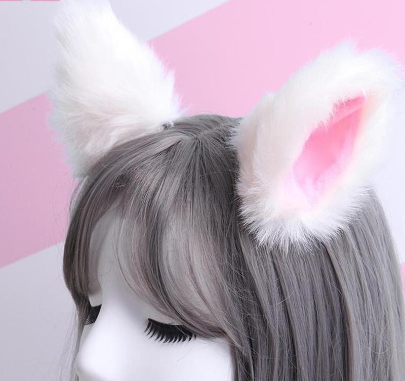 Clip in neko ears - cat ears - clips - fox - fuzzies