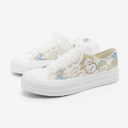 Cloudy bunny low top sneakers - bunny - canvas - cloud - kawaii - shoe