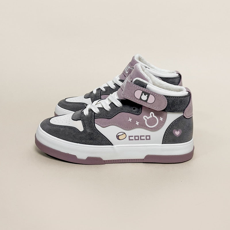 Coco bunny sneakers - kawaii - pastel - goth - shoes - skate shoe