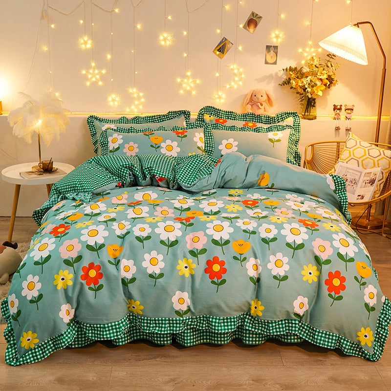 Colorful floral bedding sets - bedding - set - comforter - floral - flower