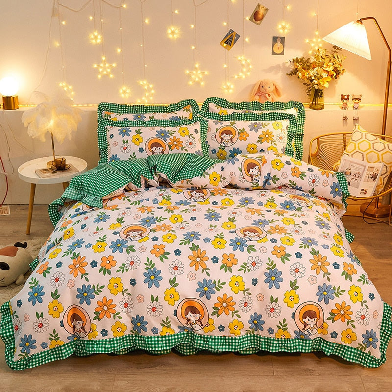 Colorful floral bedding sets - bedding - set - comforter - floral - flower