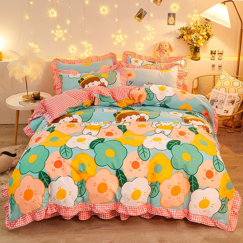 Colorful floral bedding sets - bedding - set - comforter - floral - flower