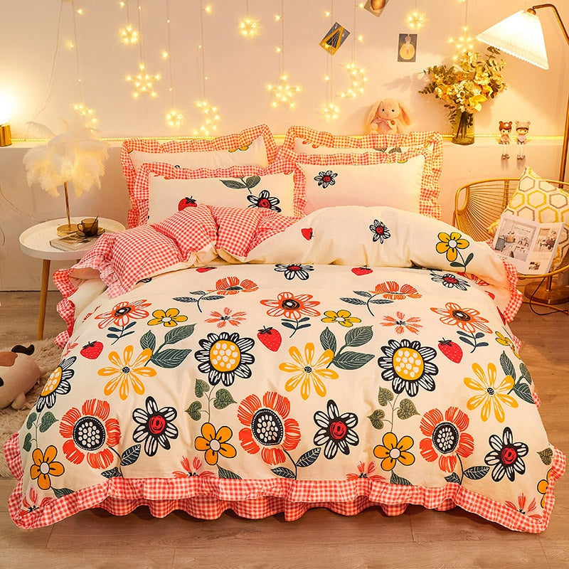 Colorful floral bedding sets - bedding - set - comforter - floral - flower